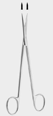 Ножиці МЕТЦЕНБАУМА (METZENBAUM), гострий/гострий, прямі, 25,5 см (cm)